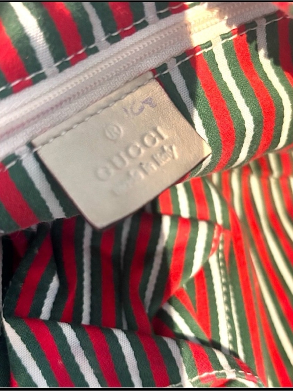 AUTHENTIC GUCCI EGGSHELL BRITT LEATHER SHOULDER BAG-GOLD GG HW-THIS IS THE ONE! - Picture 4 of 9